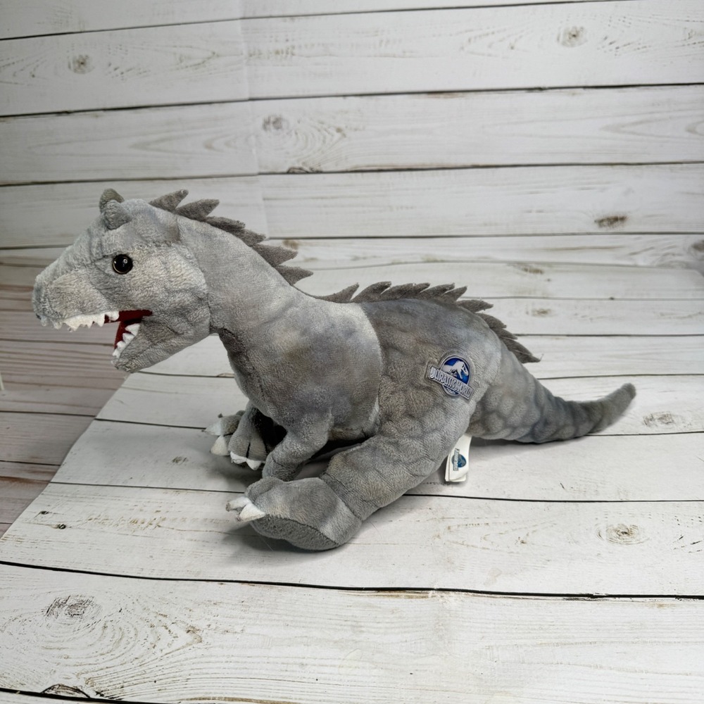 Jurassic World Indominus Rex Plush Dinosaur Gray Stuffed Toy 16" Universal Studi